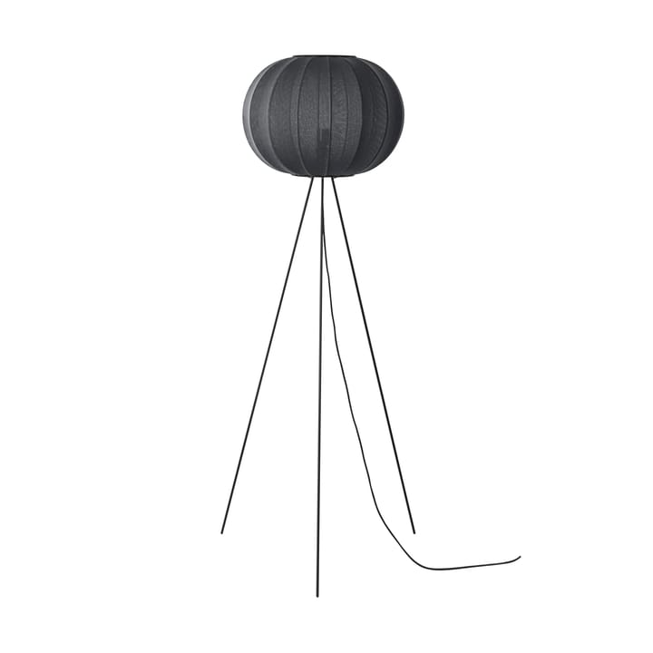 Lampa podłogowa Knit-Wit 45 Round High, Black Made By Hand