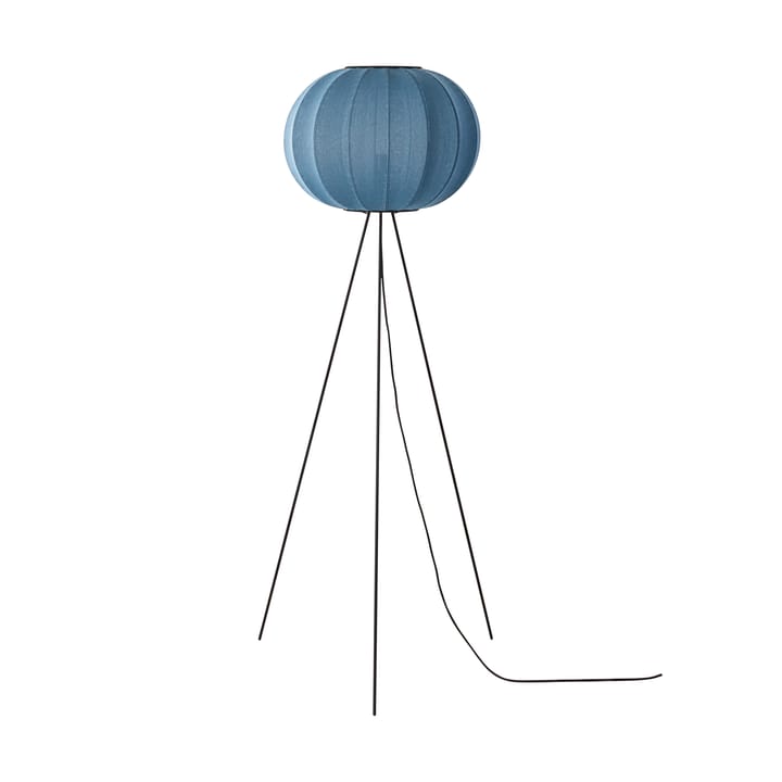 Lampa podłogowa Knit-Wit 45 Round High - Blue stone - Made By Hand