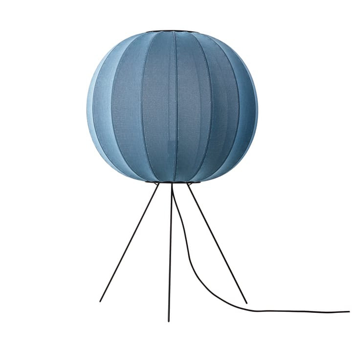 Lampa podłogowa Knit-Wit 60 Round Medium - Blue stone - Made By Hand