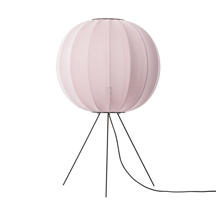 Lampa podłogowa Knit-Wit 60 Round Medium - Light pink - Made By Hand
