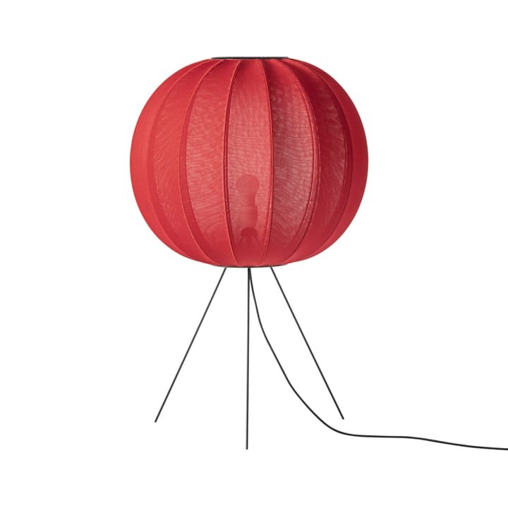 Lampa podłogowa Knit-Wit 60 Round Medium - Maple red - Made By Hand