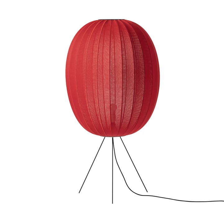 Lampa podłogowa Knit-Wit 65 High Oval Level - Maple red - Made By Hand