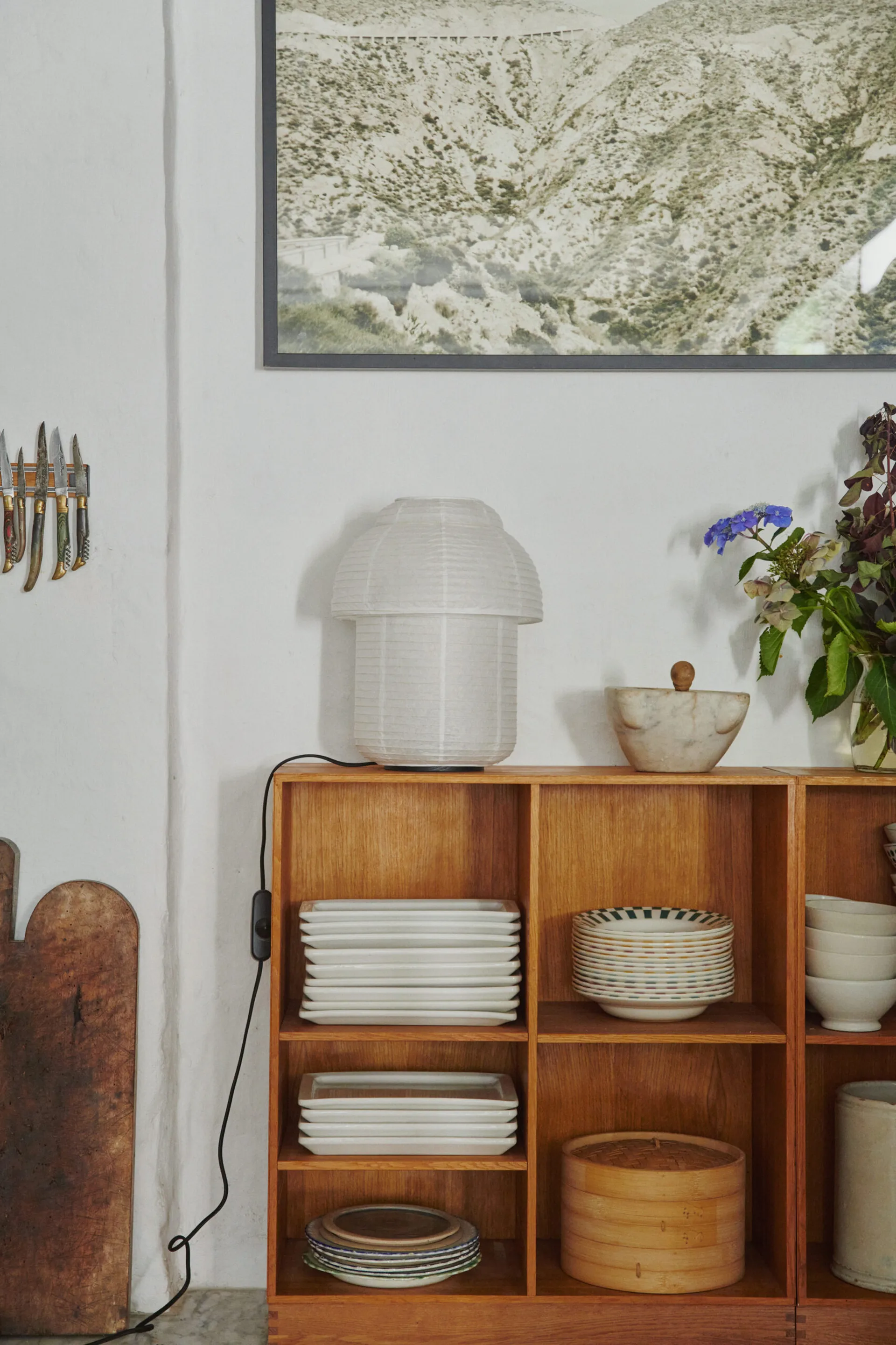 Lampa stołowa Papier Double Ø30 cm, White Made By Hand