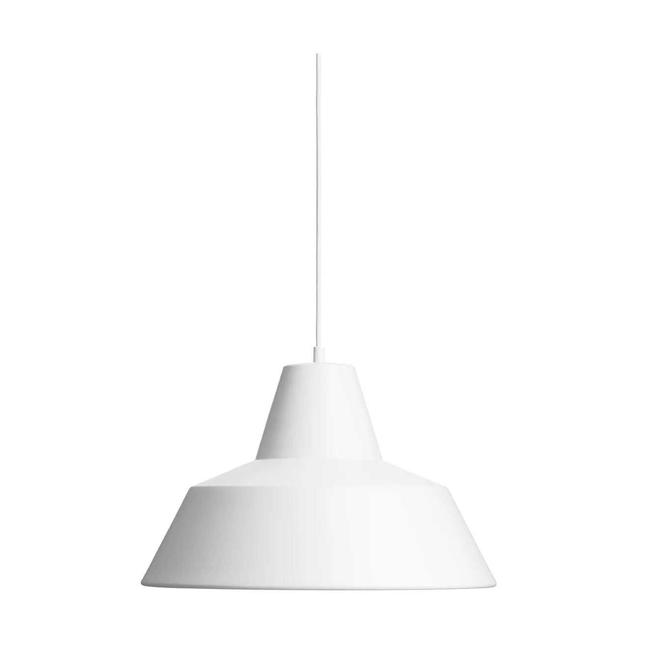 Workshop W1 wisząca lampa, Matte white Made By Hand