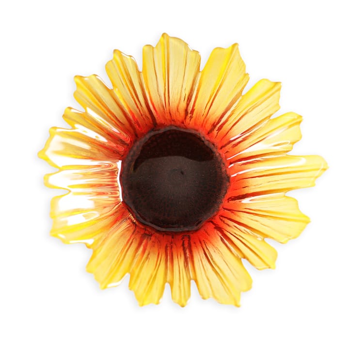 Szklana misa Solros żółta, mały Ø17 cm Målerås Glasbruk
