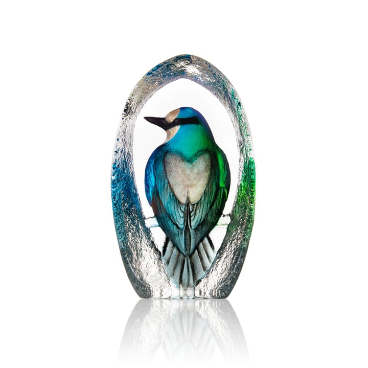 Wildlife Colorina szklana rzeźba 17,5 cm - Niebieski - Målerås glasbruk