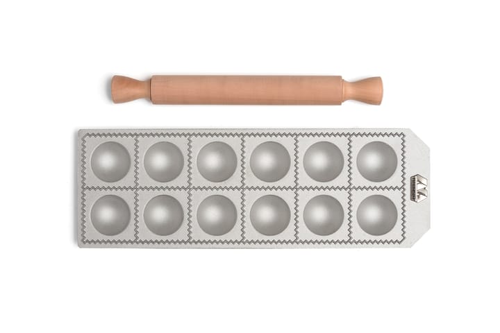 Forma do ravioli Marcato z okrągłym wałkiem, 12 szt. Marcato