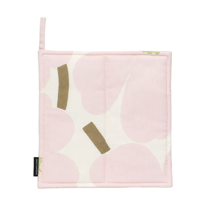 Łapka kuchenna Pieni Unikko 21,5x21,5 cm - Off white-pink-pear-sand - Marimekko