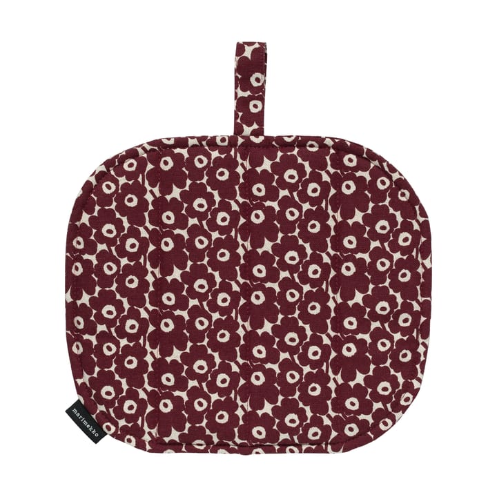 Łapka kuchenna Pikkuinen Unikko 21,5x21,5 cm - Linen-burgundy - Marimekko