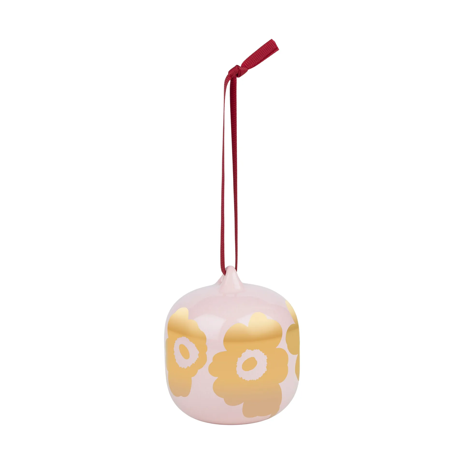 Bombka świąteczna Unikko 2025 7x7 cm, Pink-gold Marimekko