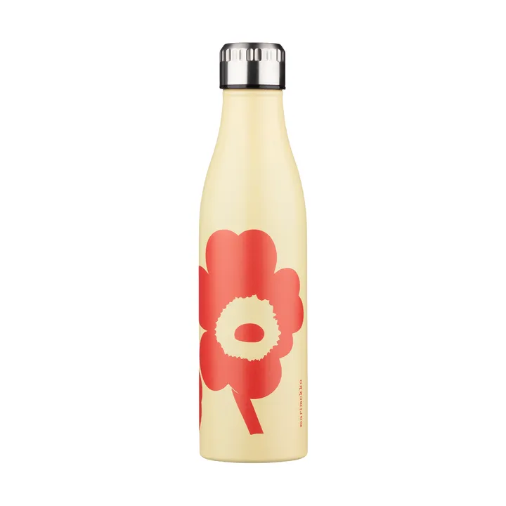 Butelka na wodę Unikko - Sand-orange red, 0,5 L - Marimekko