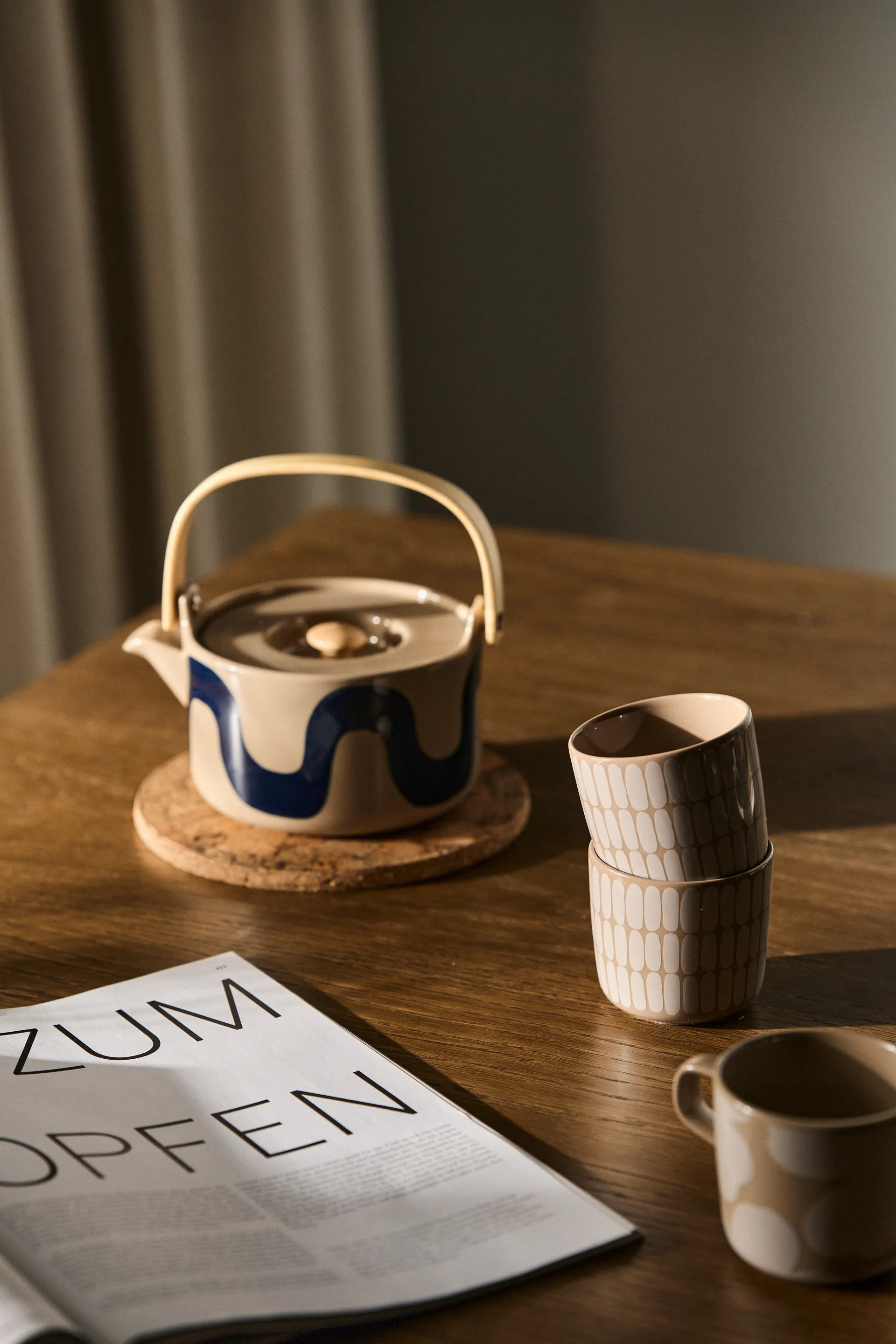 Czajnik do herbaty Seireeni 700 ml, Terra-granatowy Marimekko