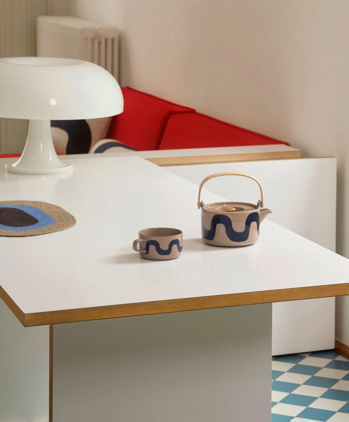 Czajnik do herbaty Seireeni 700 ml, Terra-granatowy Marimekko