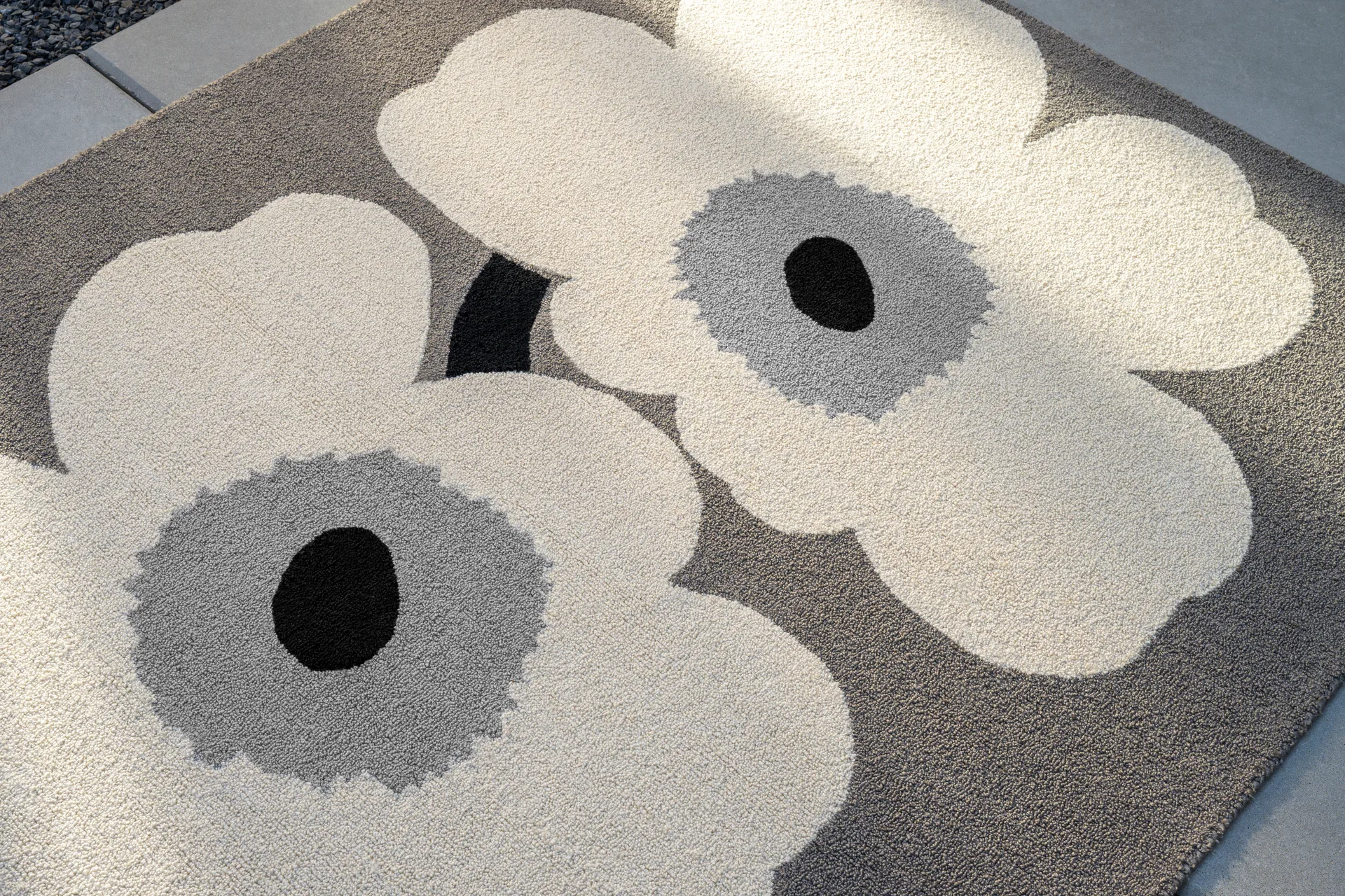 Dywan Unikko anniversary outdoor, Grey, 200x280 cm Marimekko