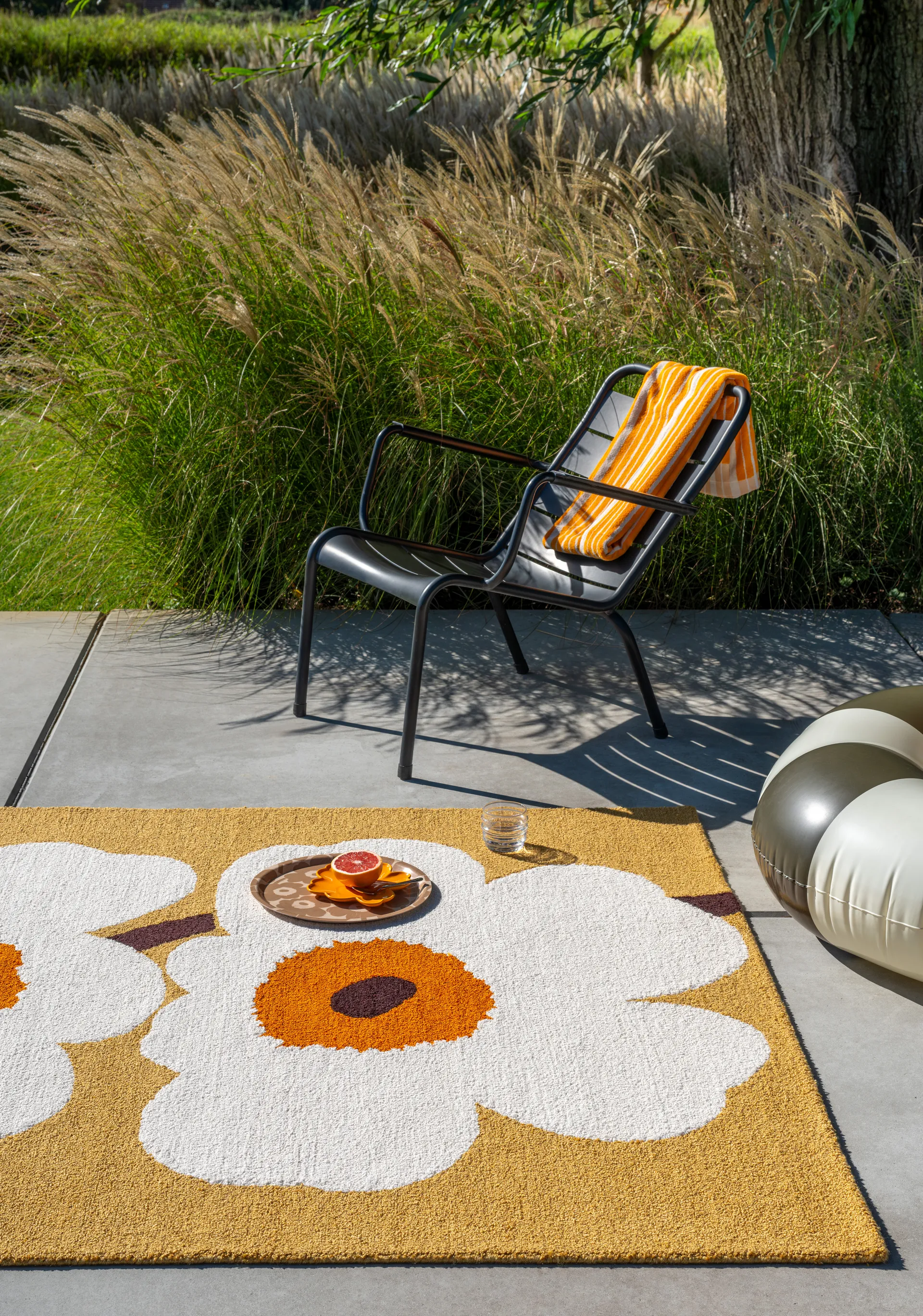 Dywan Unikko anniversary outdoor, Honey, 160x230 cm Marimekko