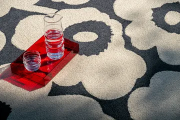 Dywan Unikko outdoor - Charcoal-white, 200x280 cm - Marimekko