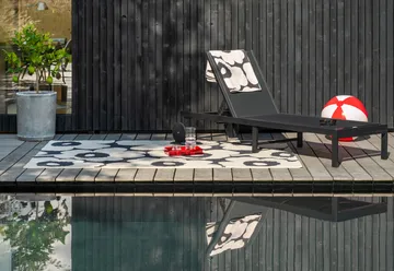 Dywan Unikko outdoor - Charcoal-white, 250x350 cm - Marimekko