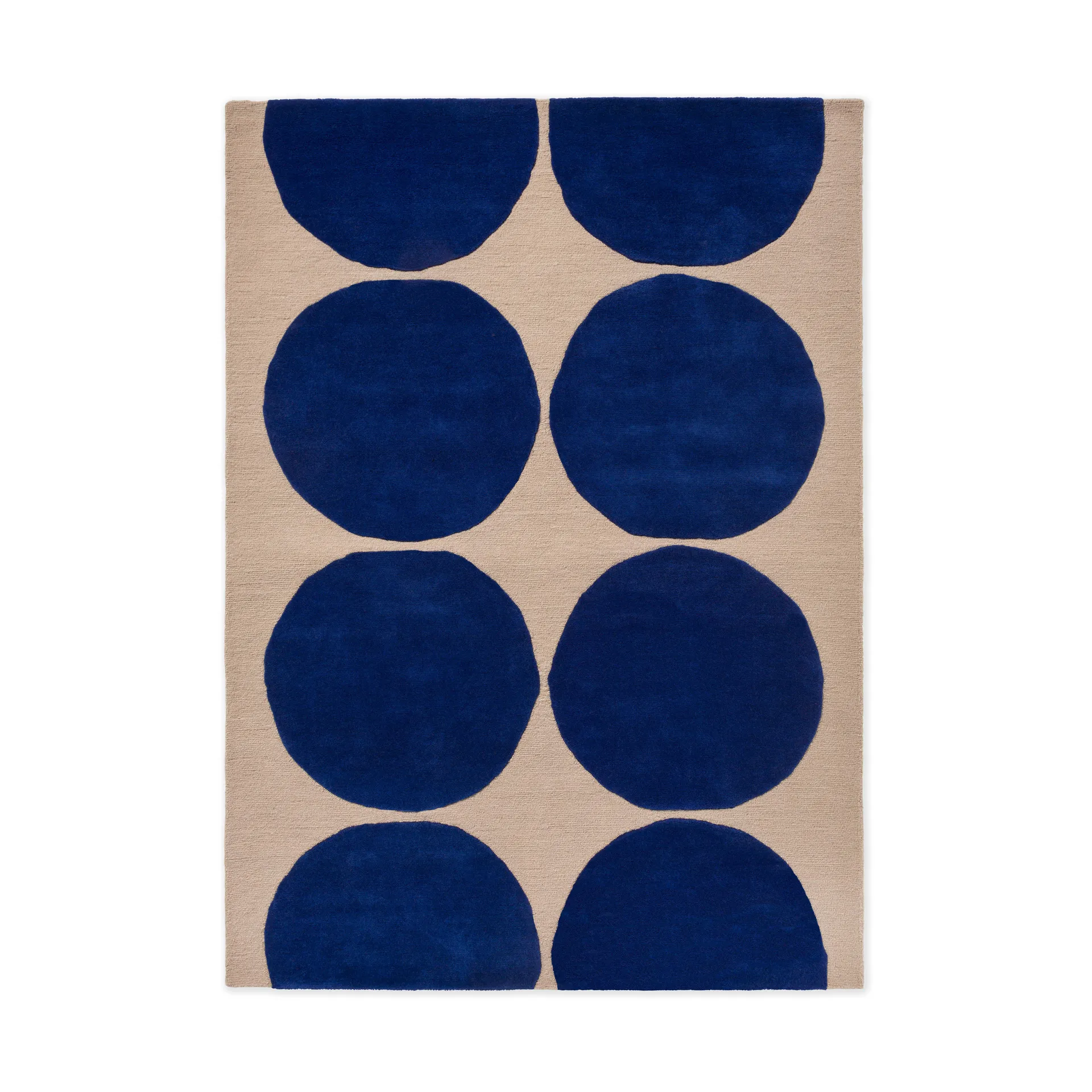 Dywan wełniany Isot Kivet, Blue, 170x240 cm Marimekko