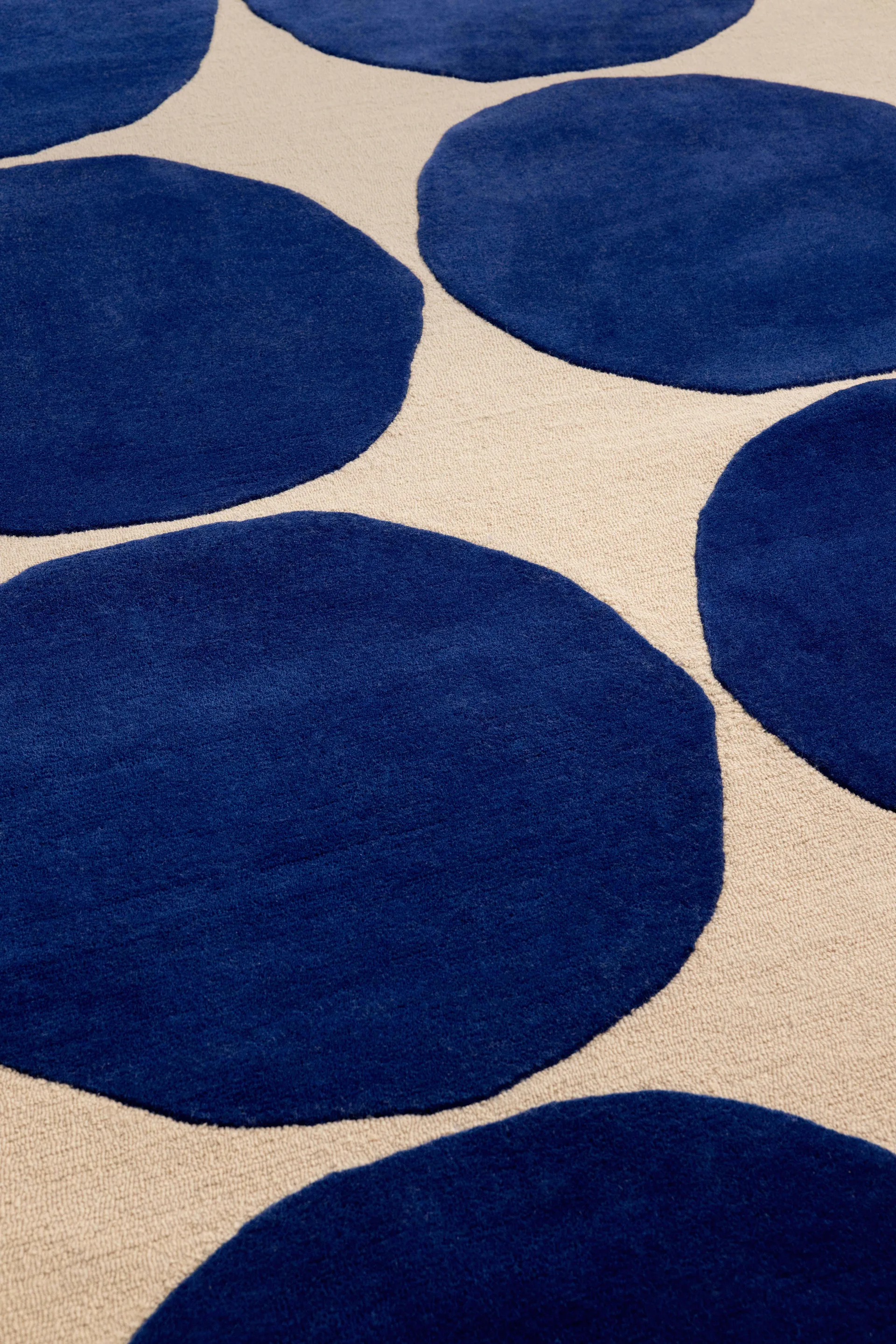 Dywan wełniany Isot Kivet, Blue, 250x350 cm Marimekko