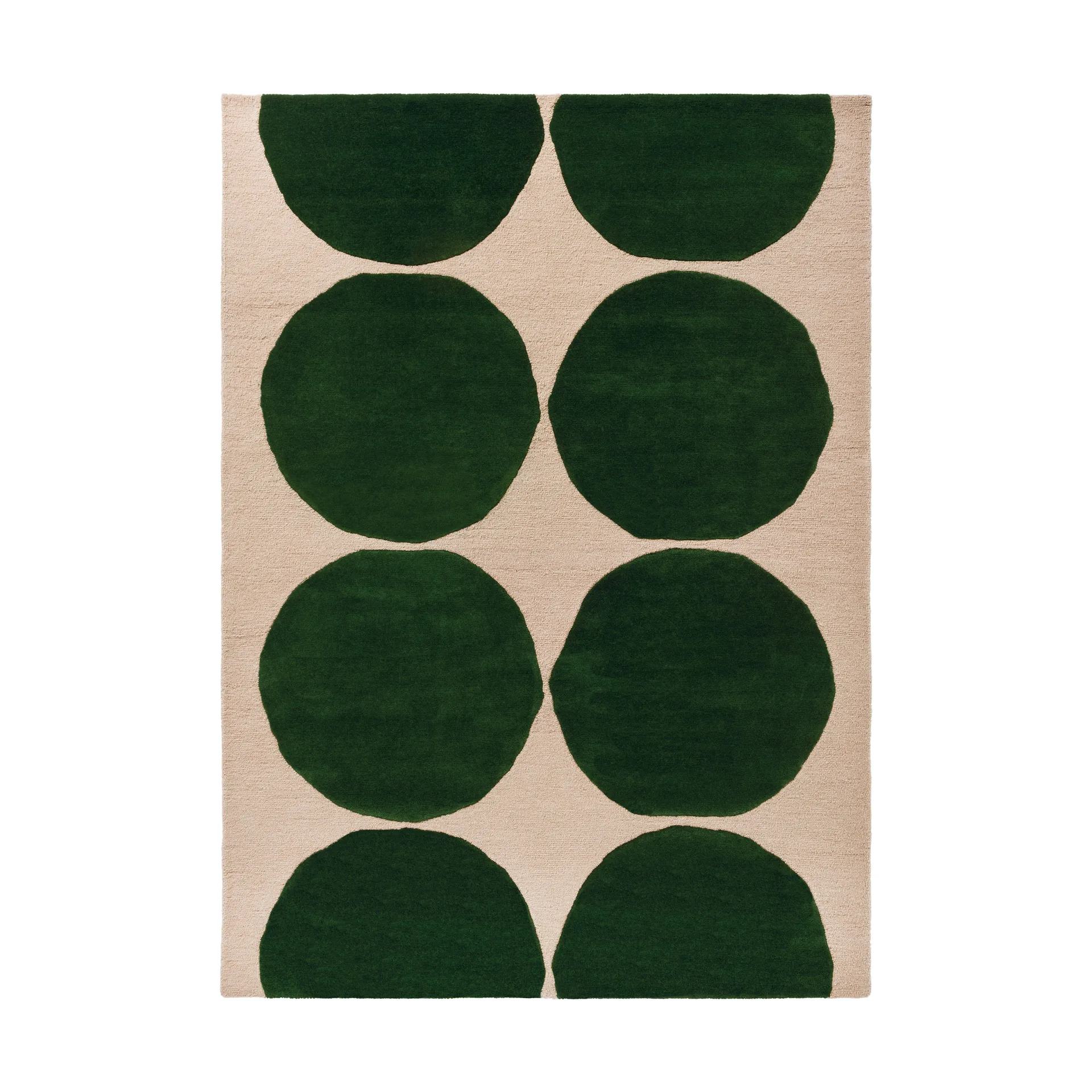 Dywan wełniany Isot Kivet, Green, 140x200 cm Marimekko