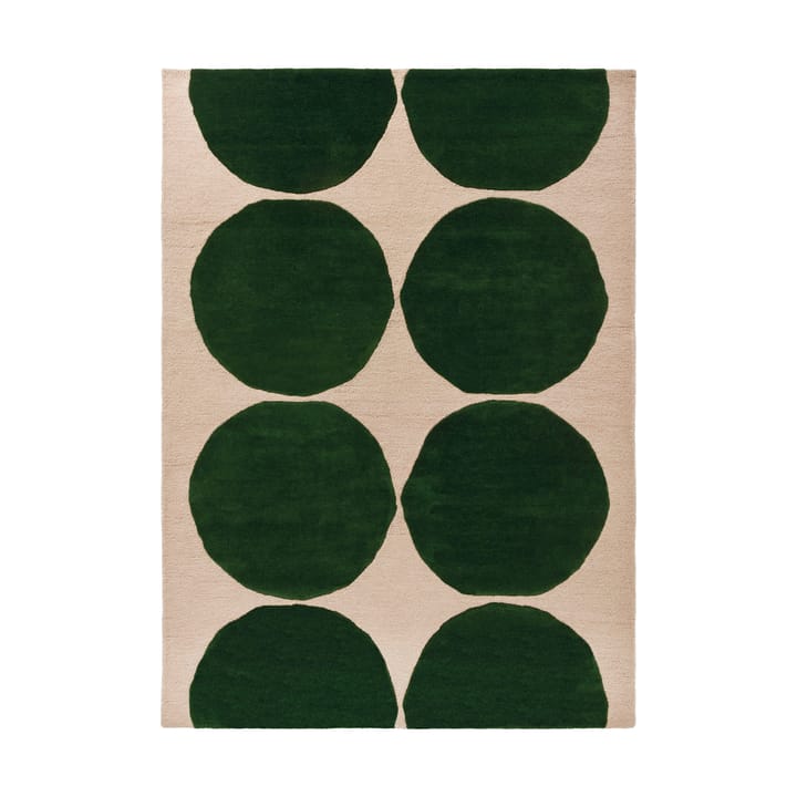 Dywan wełniany Isot Kivet - Green, 140x200 cm - Marimekko
