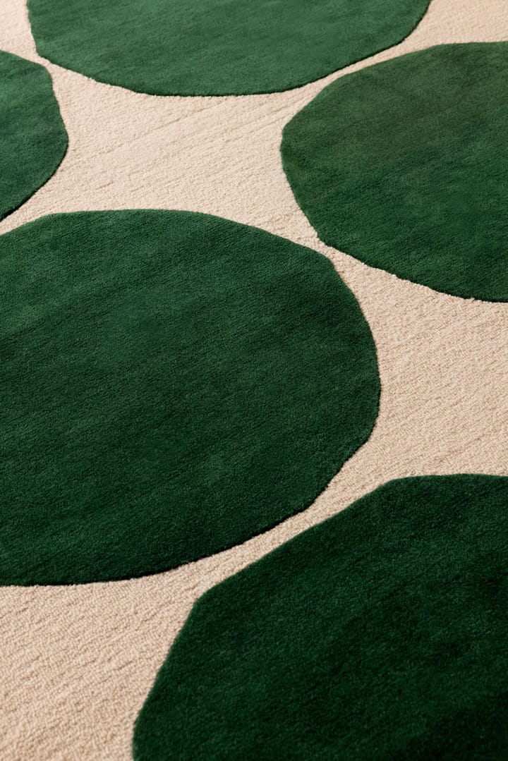 Dywan wełniany Isot Kivet - Green, 170x240 cm - Marimekko