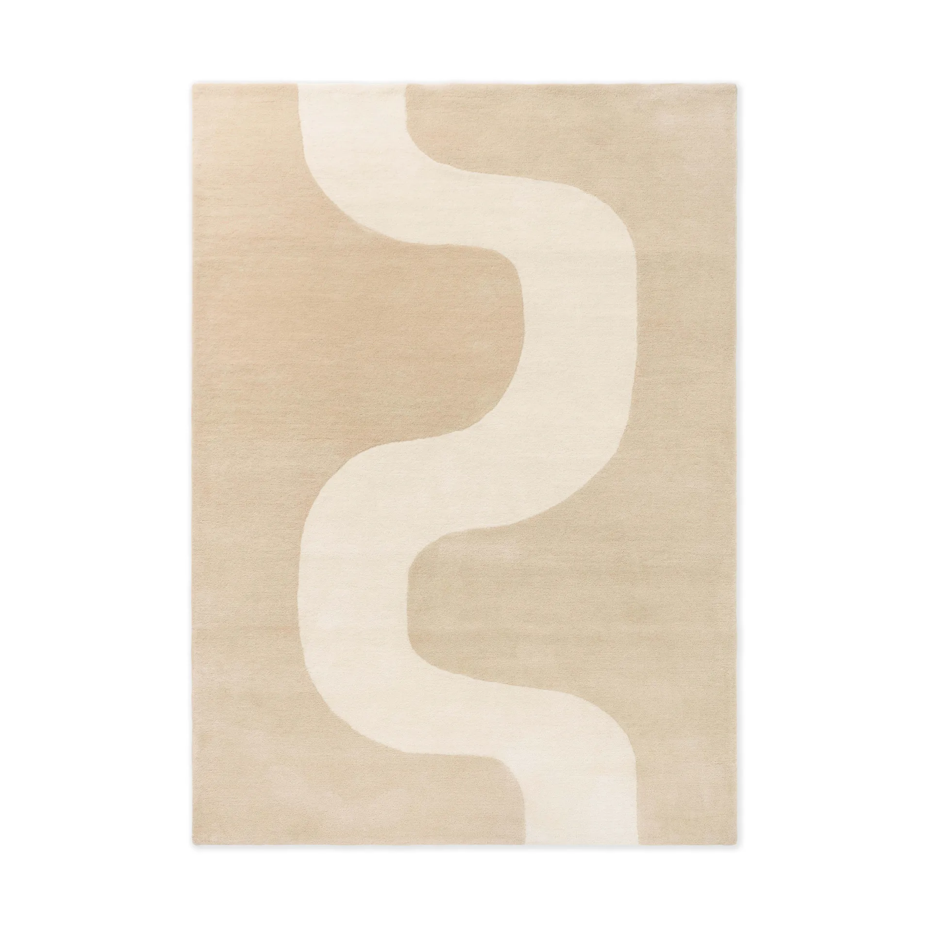 Dywan wełniany Seireeni, Warm Beige, 140x200 cm Marimekko
