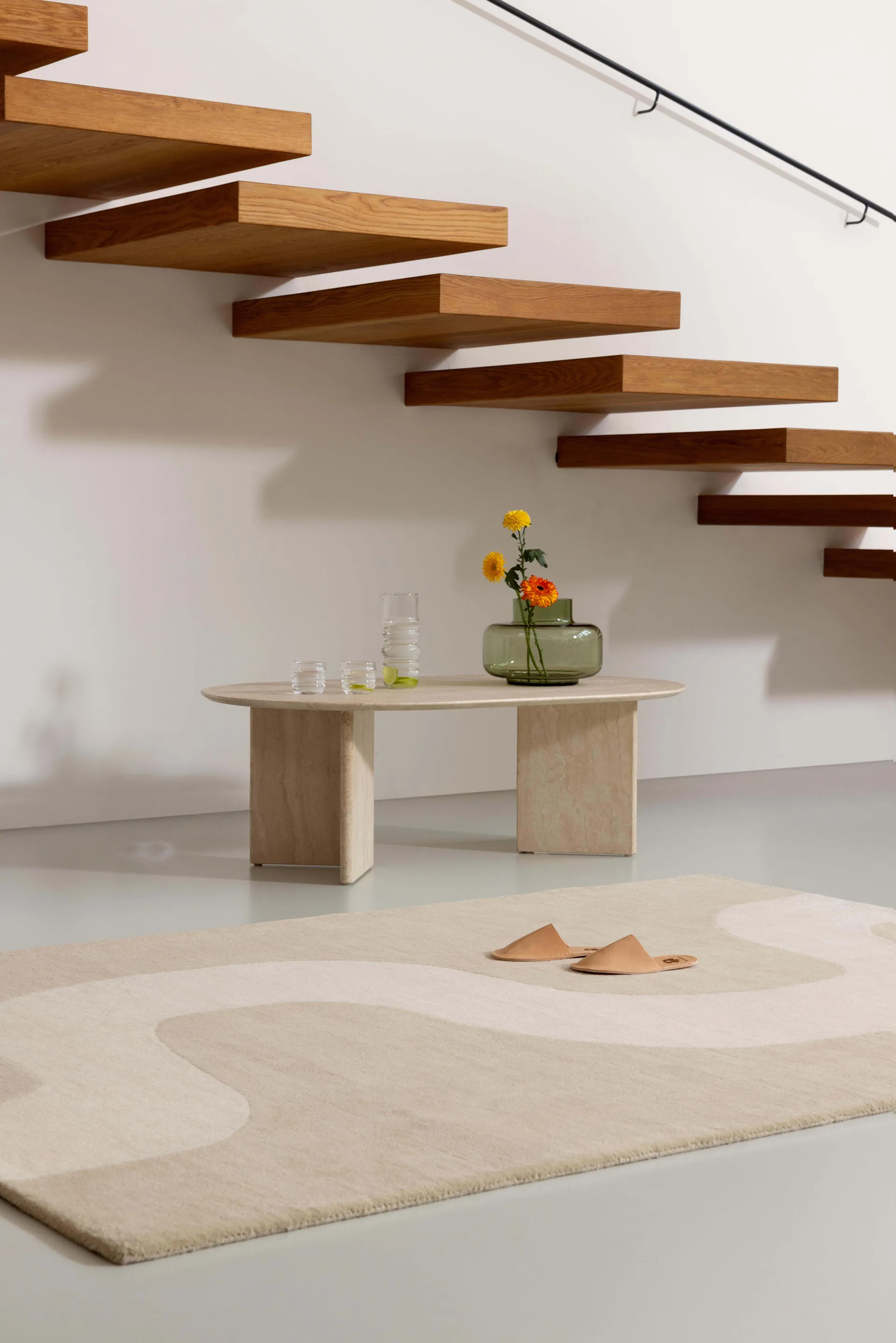 Dywan wełniany Seireeni, Warm Beige, 140x200 cm Marimekko