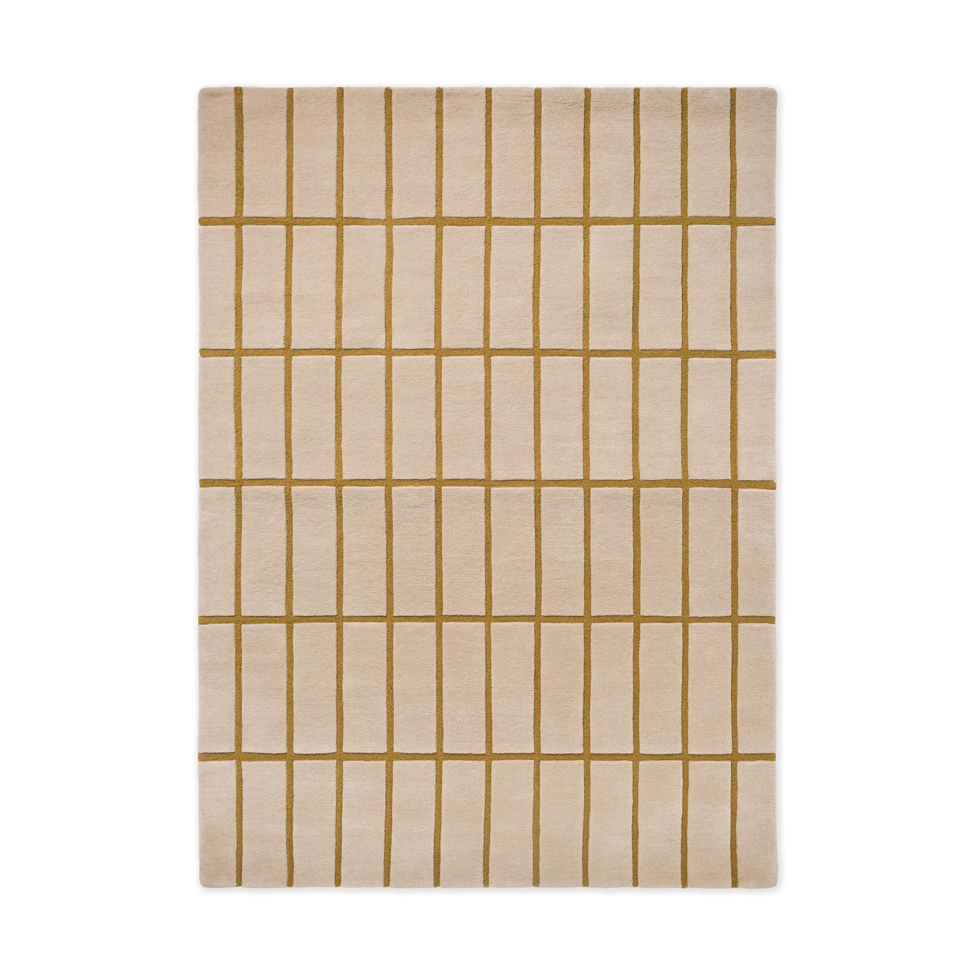 Dywan wełniany Tiiliskivi, Bronze Yellow, 140x200 cm Marimekko