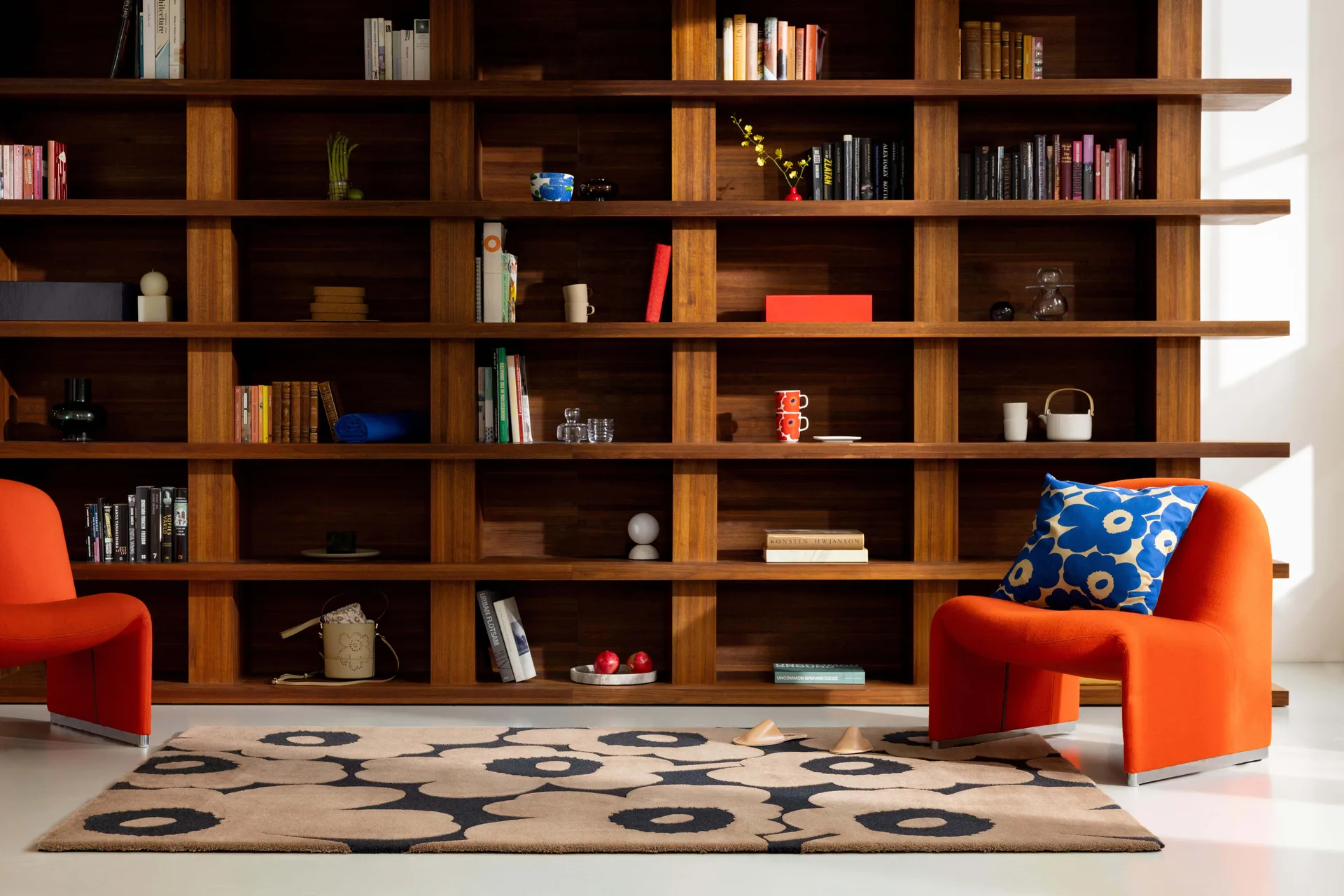 Dywan wełniany Unikko, Beige, 250x350 cm Marimekko