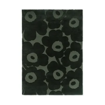 Dywan wełniany Unikko - Dark Green, 170x240 cm - Marimekko