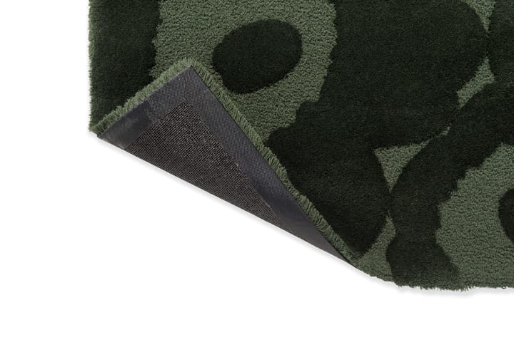 Dywan wełniany Unikko, Dark Green, 170x240 cm Marimekko