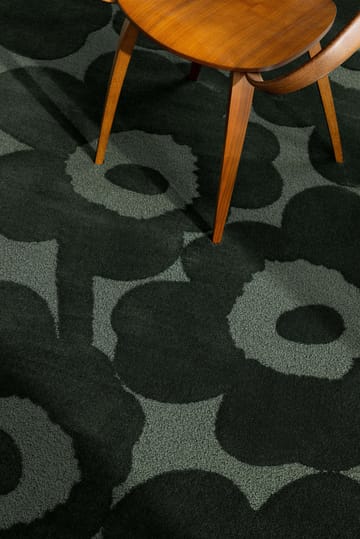 Dywan wełniany Unikko - Dark Green, 170x240 cm - Marimekko