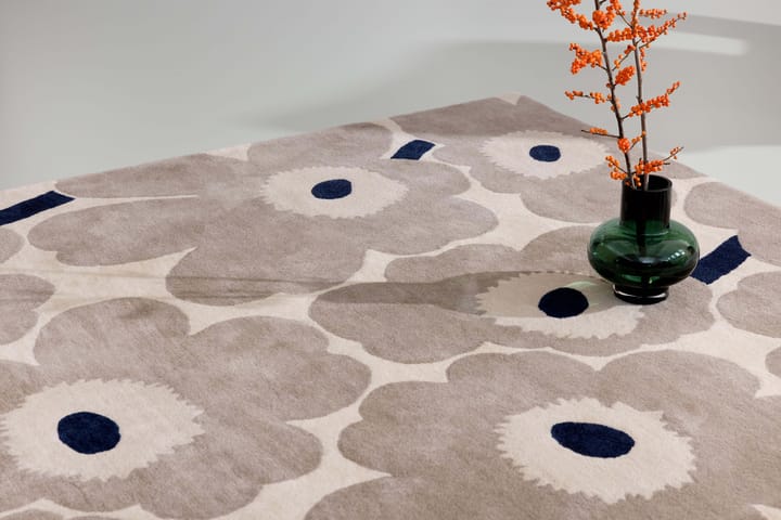 Dywan wełniany Unikko, Greige, 140x200 cm Marimekko