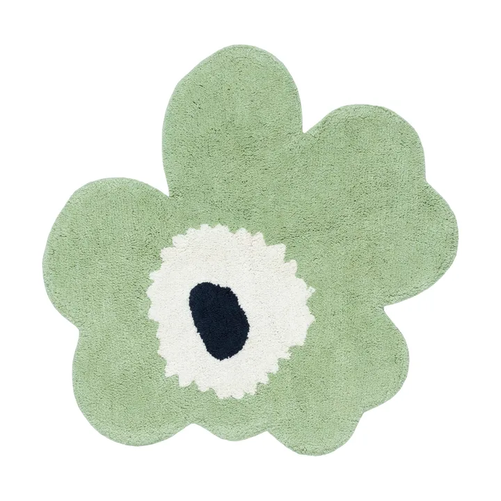 Dywanik łazienkowy Unikko 73x74 cm - Sage-off white - Marimekko
