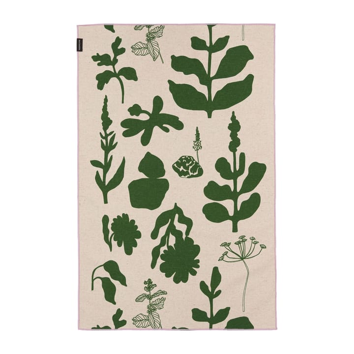 Elokuun Varjot ręcznik kuchenny 47x70 cm - Zielono-beżowy - Marimekko