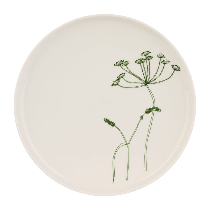 Elokuun Varjot talerz Ø25 cm, Biało-zielony Marimekko