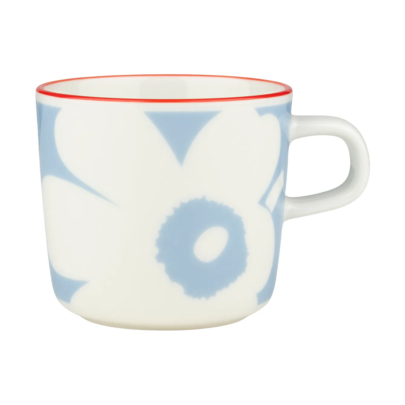 Filiżanka do kawy Juhla Unikko 20 cl, White-light blue-orange red Marimekko