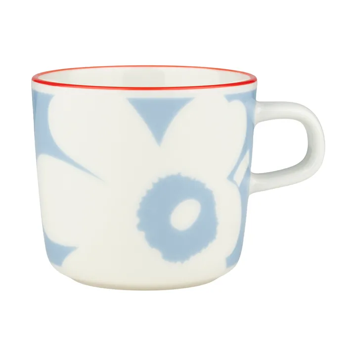 Filiżanka do kawy Juhla Unikko 20 cl - White-light blue-orange red - Marimekko