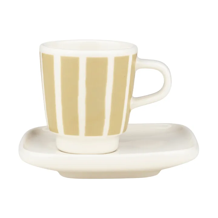 Filiżanka espresso ze spodkiem Piccolo - White-sand, 50 ml - Marimekko