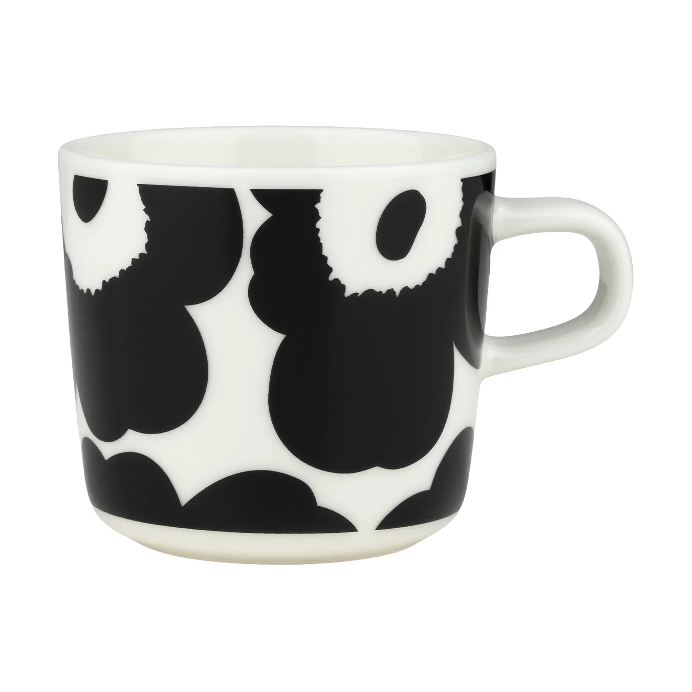 Filiżanka Unikko 200 ml, Black-white Marimekko