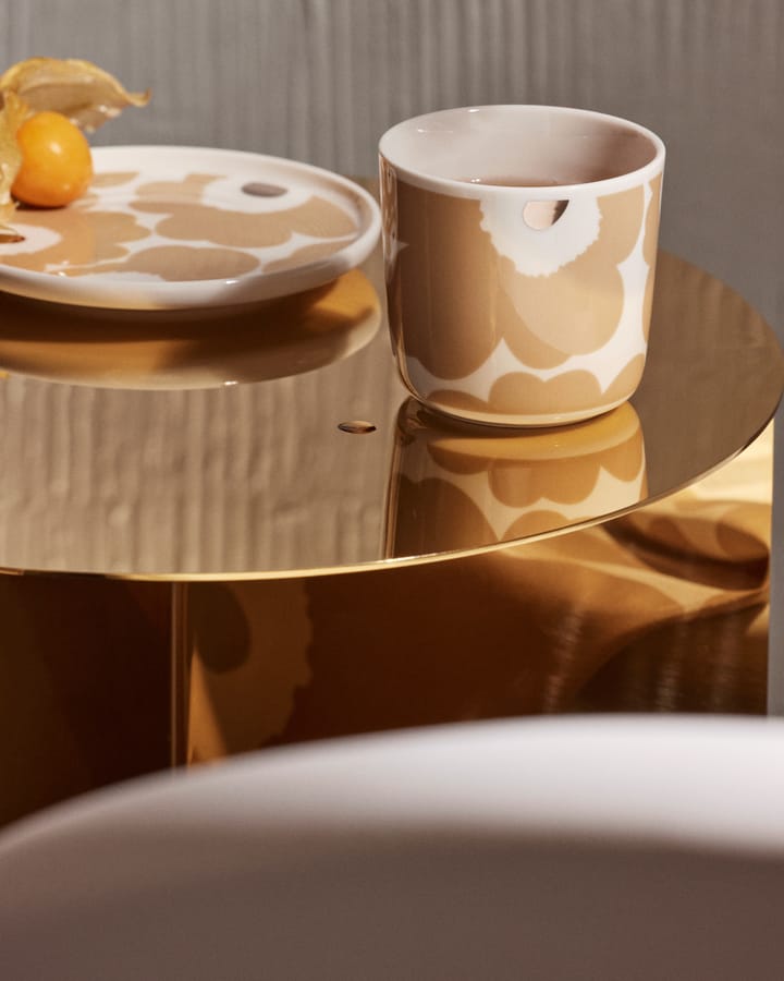 Filiżanka Unikko z talerzykami 200 ml 2-pak, Beżowy-biały Marimekko
