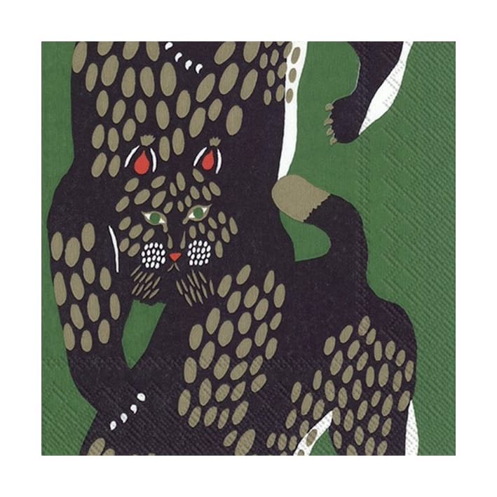 Ilves serwetki 33x33 cm 20-pak - Green - Marimekko