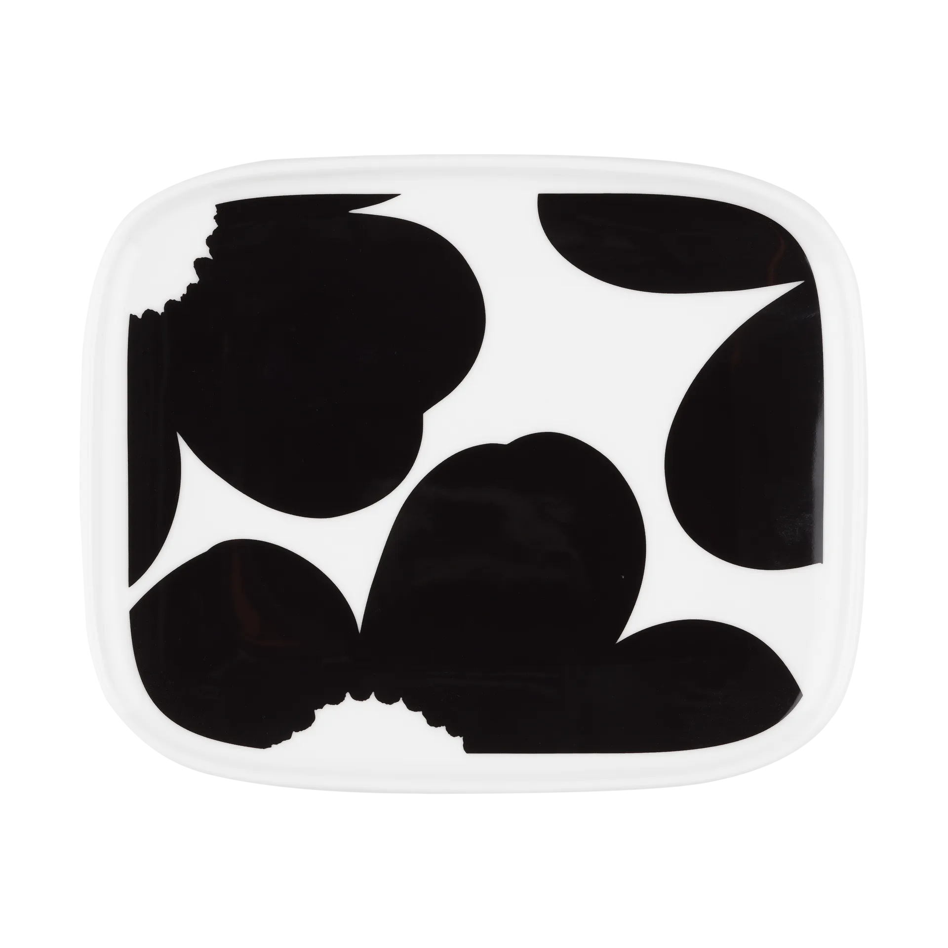 Iso Unikko półmisek 12x15 cm, White-black Marimekko