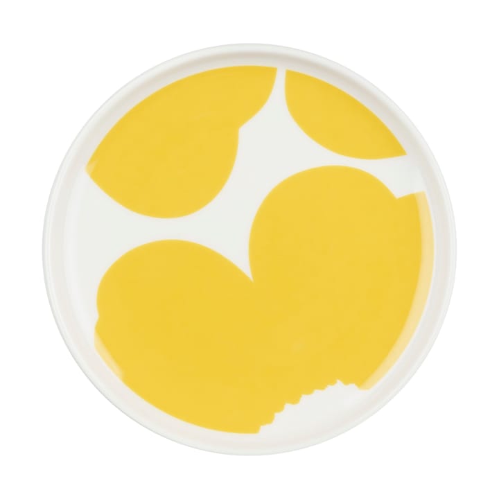 Iso Unikko półmisek Ø13,5 cm - White-spring yellow - Marimekko