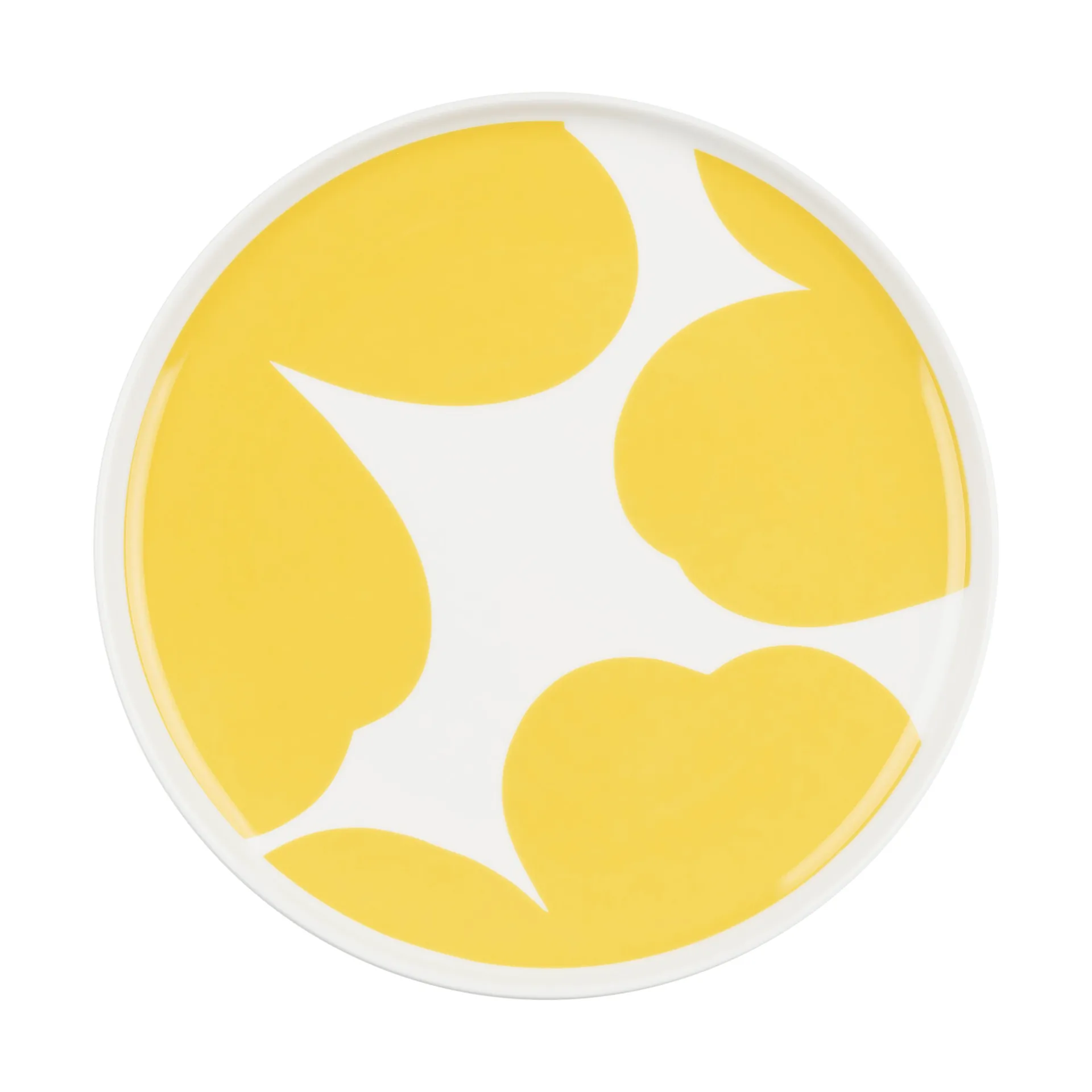 Iso Unikko talerz Ø20 cm, White-spring yellow Marimekko