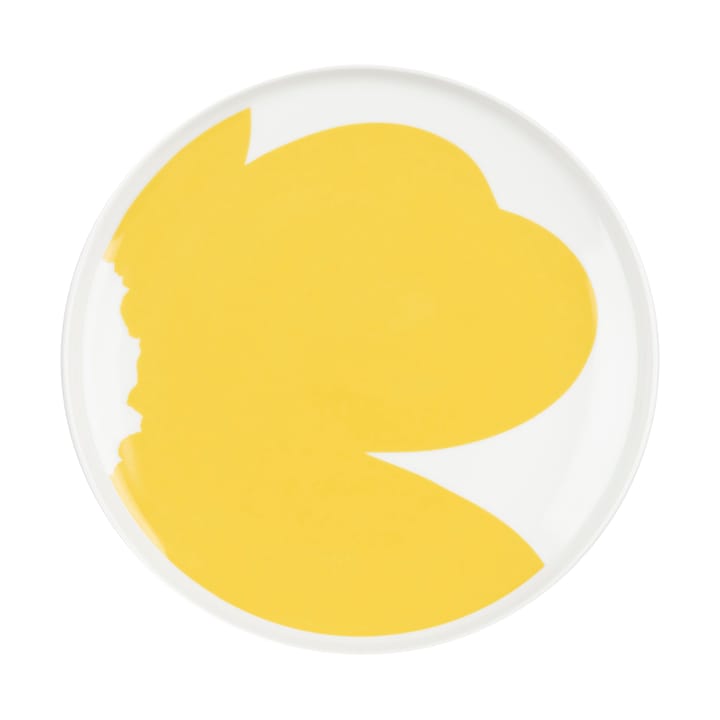 Iso Unikko talerz Ø25 cm - White-spring yellow - Marimekko
