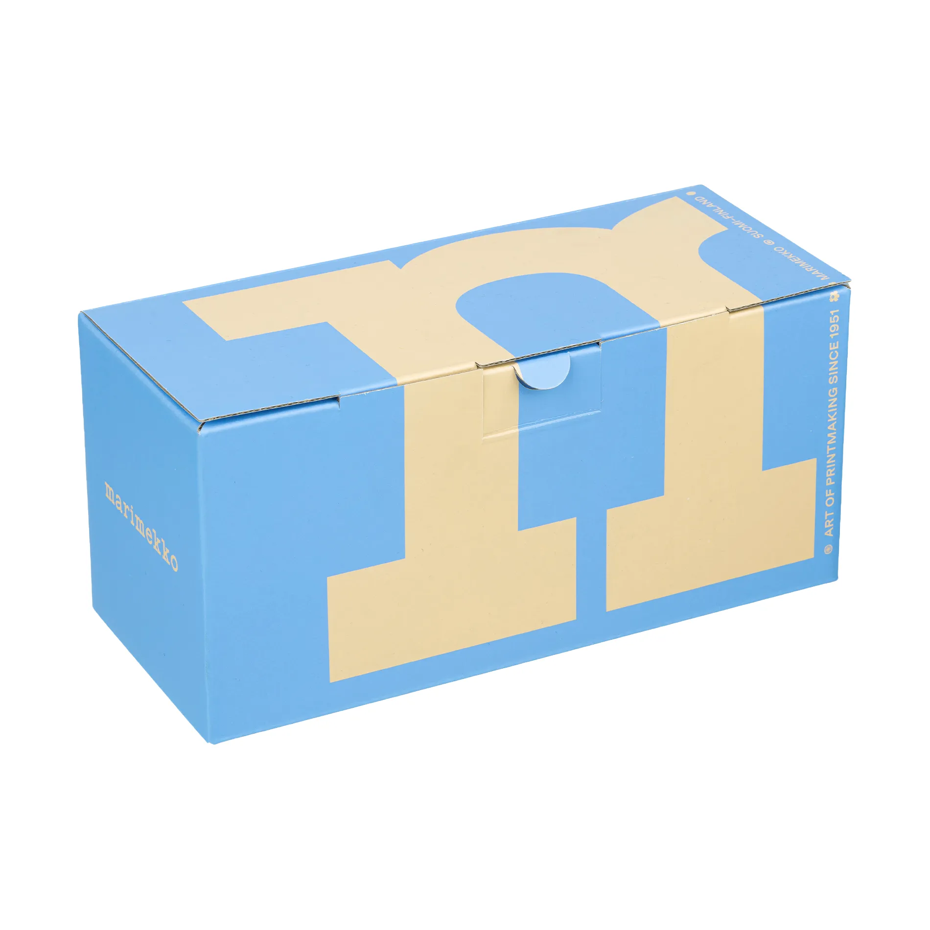 Juhla Unikko kubek 250 ml 2‑pak, White-light blue-sand-orange red Marimekko