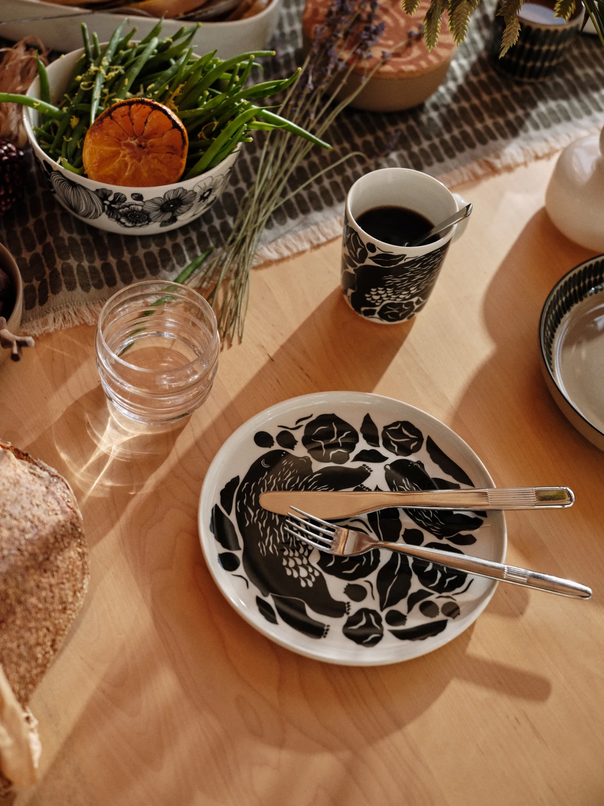 Karhuemo kubek 250 ml, Biały-ciemnozielony Marimekko