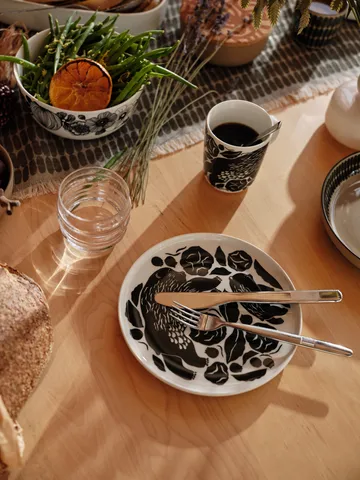 Karhuemo kubek 250 ml - Biały-ciemnozielony - Marimekko